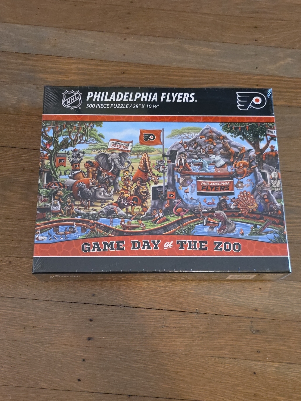 NHL Philadelphia Flyers 'Game Day at the Zoo' Puzzle - 500 Pieces. NEW
